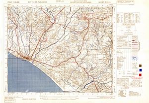 GSGS 4229 1:50,000 Gela Sheet 272 II