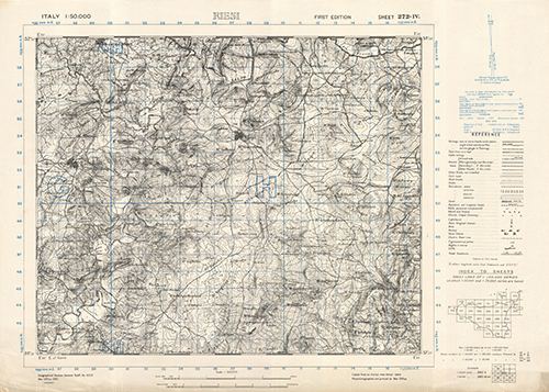GSGS 4229 1:50,000 Reisi Sheet 272 IV