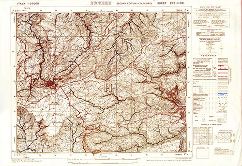 GSGS 4228 1:25,000 Buccheri Sheet 273 II NE