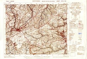 GSGS 4228 1:25,000 Buccheri Sheet 273 II NE