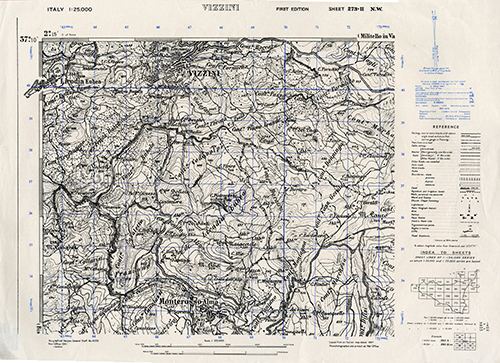 GSGS 4228 1:25,000 Vizzini Sheet 273 II NW