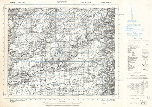 GSGS 4229 1:50,000 Biscari Sheet 273 III