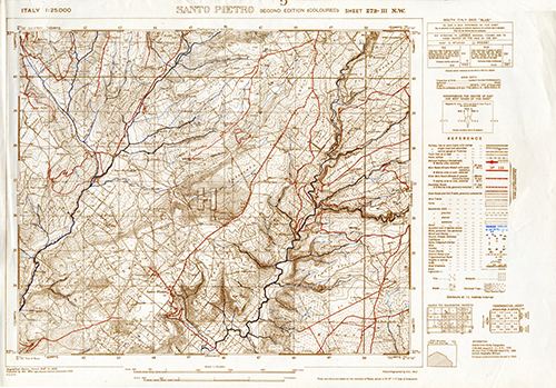 GSGS 4228 1:25,000 Santo Pietro Sheet 273 III NW