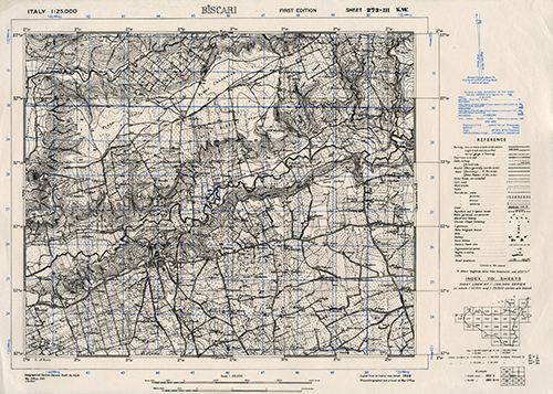 GSGS 4228 1:25,000 Biscari Sheet 273 III SW