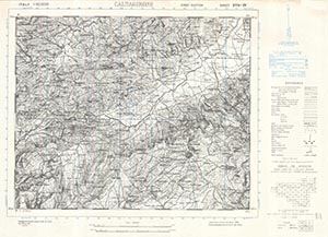 GSGS 4229 1:50,000 Caltagirone Sheet 273 IV