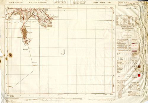GSGS 4228 1:25,000 Augusta Sheet 274 I SW