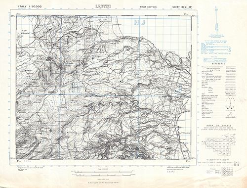 GSGS 4229 1:50,000 Lentini Sheet 274 IV