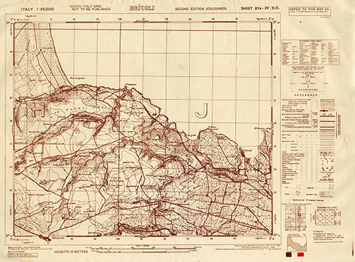 GSGS 4228 1:25,000 Brucoli Sheet 274 IV NE