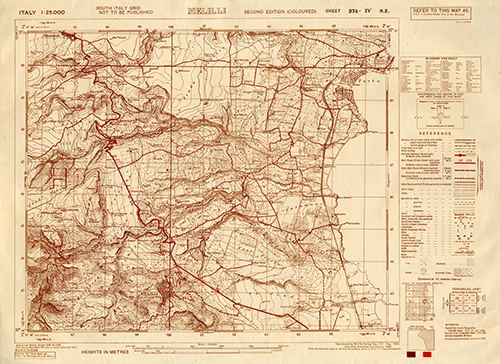GSGS 4228 1:25,000 Melilli Sheet 274 IV SE
