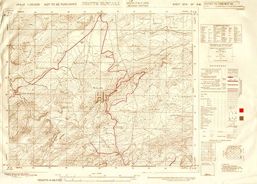 GSGS 4228 1:25,000 Monte Pancali Sheet 274 IV SW