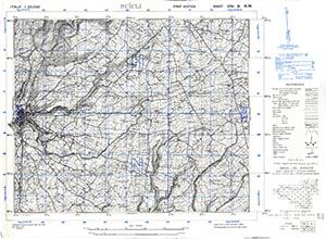 GSGS 4228 1:25,000 Scicli Sheet 276 II NW