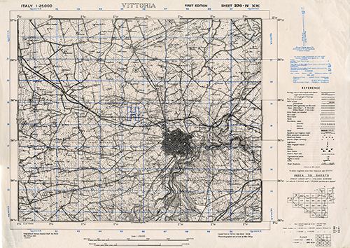 GSGS 4228 1:25,000 Vittoria Sheet 276 IV NW