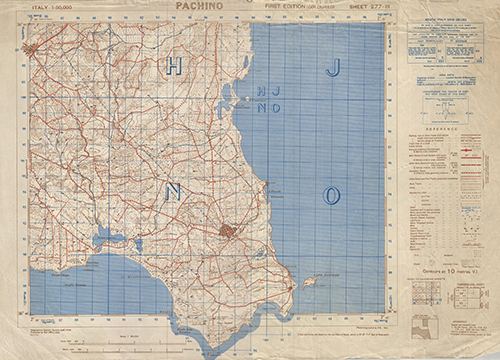 GSGS 4229 1:50,000 Pachino Sheet 277 III