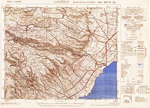 GSGS 4228 1:25,000 Cassible Sheet 277 IV NE