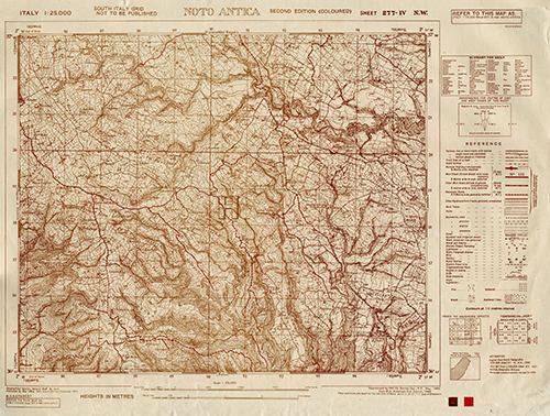 GSGS 4228 1:25,000 Noto Antica Sheet 277 IV NW