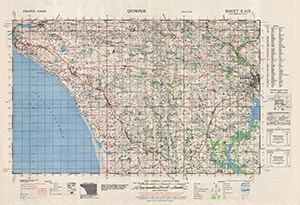 GSGS 4250 1:50,000 Quimper Sheet 2H2