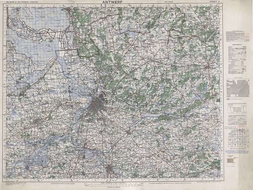 GSGS 4336 1:100,000 Antwerp Sheet 3
