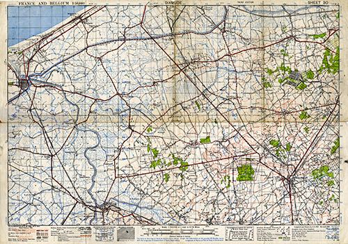 GSGS 4040 1:50,000 Dixmuide Sheet 30