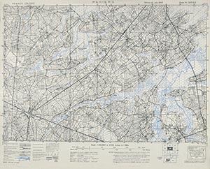 GSGS 4347 1:25,000 Periers Sheet 31/16 NE