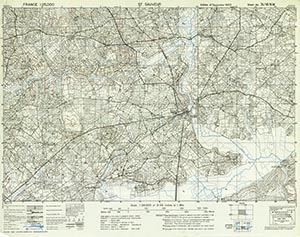 GSGS 4347 1:25,000 St Sauveur Sheet 31/18 NW