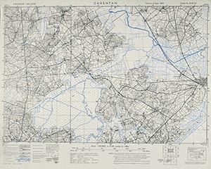 GSGS 4347 1:25,000 Carentan Sheet 31/18 SE