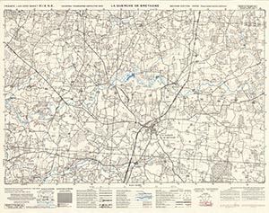 GSGS 4347 1:25,000 La Guerche de Bretagne Sheet 31/02 NE (UTM Grid)
