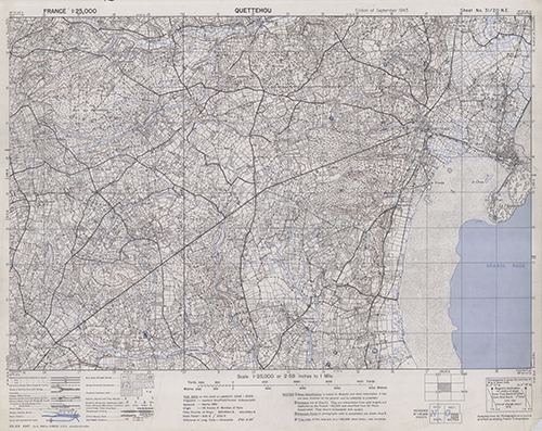 GSGS 4347 1:25,000 Quettehou Sheet 31/20 NE