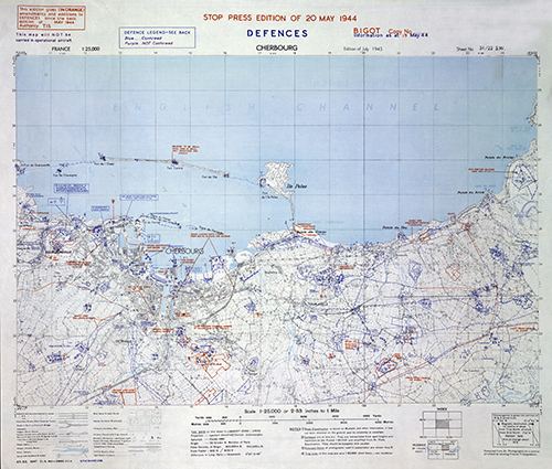 GSGS 4347 1:25,000 Cherbourg 31/22 SW