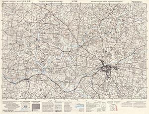 GSGS 4347 1:25,000 Vitre Sheet 31/04 NE (UTM Grid)