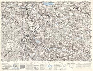 GSGS 4347 1:25,000 St Aubin du Cormier Sheet 31/06 SW (UTM Grid)