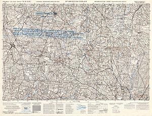 GSGS 4347 1:25,000 St Brice en Cogles Sheet 31/08 SE (UTM Grid)