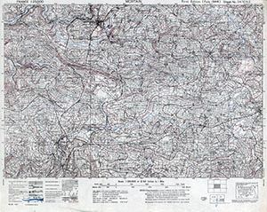 GSGS 4347 1:25,000 Mortain Sheet 34/10 NE