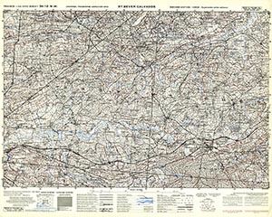 GSGS 4347 1:25,000 St Sever Calvados Sheet 34/12 NW (UTM Grid)