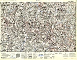 GSGS 4347 1:25,000 St Pois Sheet 34/12 SW (UTM Grid)