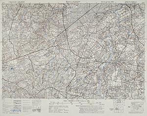 GSGS 4347 1:25,000 Balleroy Sheet 34/16 SE