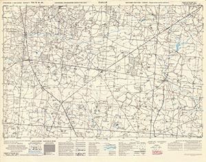 GSGS 4347 1:25,000 Cuille Sheet 34/02 NW (UTM Grid)