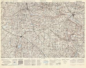 GSGS 4347 1:25,000 Andouille Sheet 34/04 NE (UTM Grid)