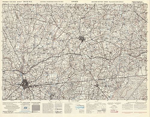 GSGS 4347 1:25,000 Eernee Sheet 34/06 NE (UTM Grid)
