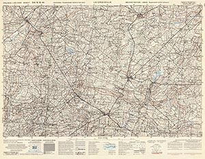 GSGS 4347 1:25,000 La Croixille Sheet 34/06 SW (UTM Grid)