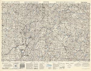 Browse GSGS 4347 1:25,000 Louvigne Sheet 34/08 NW (UTM Grid)