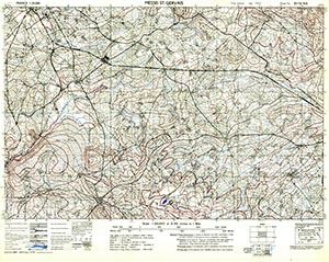 GSGS 4347 1:25,000 Messei St Gervais Sheet 37/10 NE