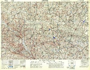 GSGS 4347 1:25,000 Larchamp Sheet 37/10 NW