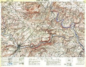 Browse GSGS 4347 1:25,000 Conde sur Noireau Sheet 37/12 NE