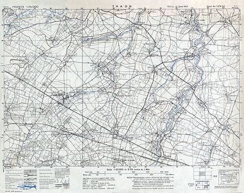 GSGS 4347 1:25,000 Thoan Sheet 37/16 NE