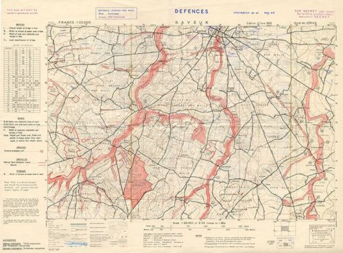 GSGS 4347 1:25,000 Bayeux Sheet 37/16 NW