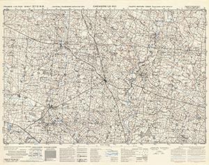 Browse GSGS 4347 1:25,000 Chemire le Roi Sheet 37/02 NE (UTM Grid)
