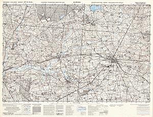 GSGS 4347 1:25,000 Evron Sheet 37/04 NE (UTM Grid)