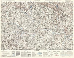 GSGS 4347 1:25,000 Coutern Sheet 37/08 NE (UTM Grid)