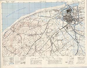 GSGS 4041 1:25,000 Calais Sheet 38 NE
