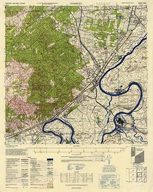 GSGS 4427 1:25,000 Doesberg Sheet 3902